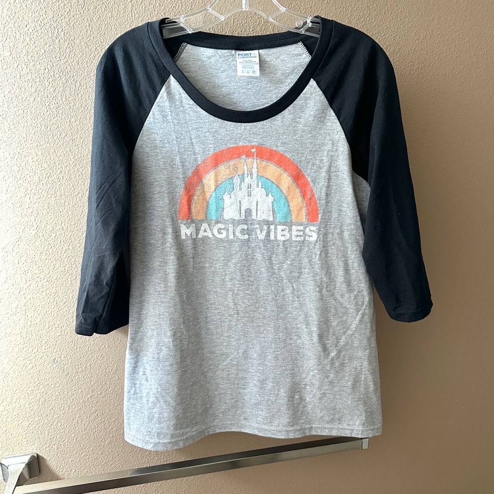 NWT Disney Magic Vibes Raglan Baseball Tee